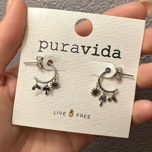 Pura Vida Earrings | Silver | Brand New 🌈🌴☀️
